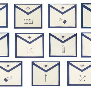 Blue Lodge Officer Apron Lapel Buttons - Individual Officer - Past Master