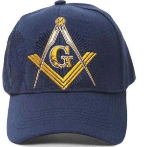 Embroidered Masonic Shadow Blue Baseball Cap