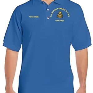 Masonic Jersey Blue Lodge Sport Shirt - 3X-Large, Maroon, Royal Blue, Masonic