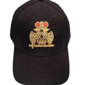 Scottish Rite Wings DOWN 33rd degree Masonic Baseball Cap