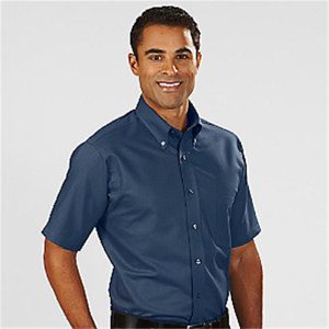Short Sleeve Oxford Lodge Shirt - 2X-Large ($3.00), Royal Blue, Navy Blue, Past Master w/ square