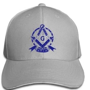 G Blue Masonic Symbol Adjustable Baseball Cap