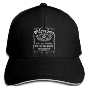 Widows Sons Masonic Symbol Adjustable Baseball Cap